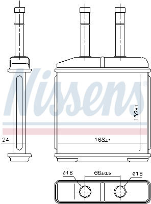 Nissens Kachelradiateur 76506