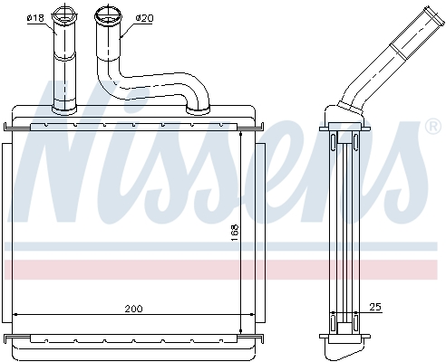 Nissens Kachelradiateur 76507