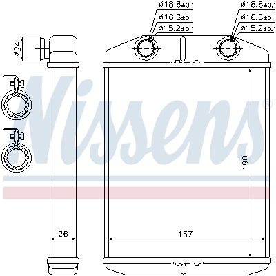 Nissens Kachelradiateur 76514