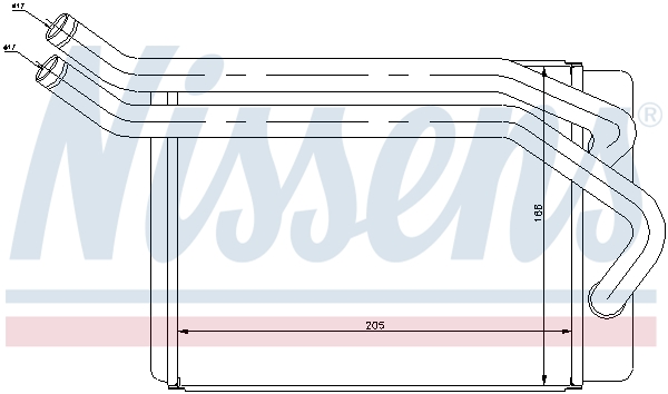 Nissens Kachelradiateur 77614