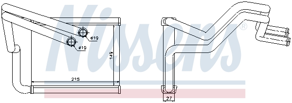Nissens Kachelradiateur 77633