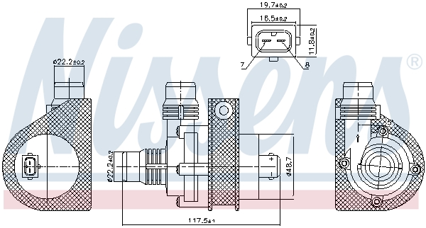 Nissens Hulpwaterpomp 831059