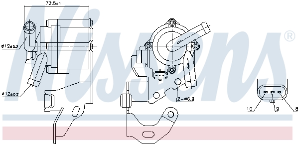 Nissens Hulpwaterpomp 831064