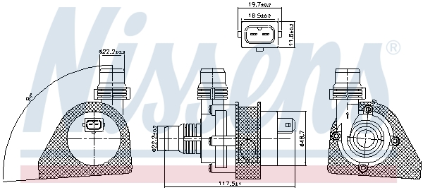 Nissens Hulpwaterpomp 831066