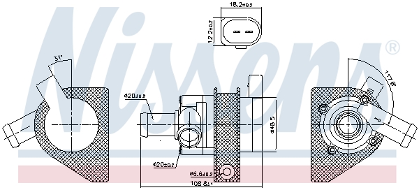 Nissens Hulpwaterpomp 831071