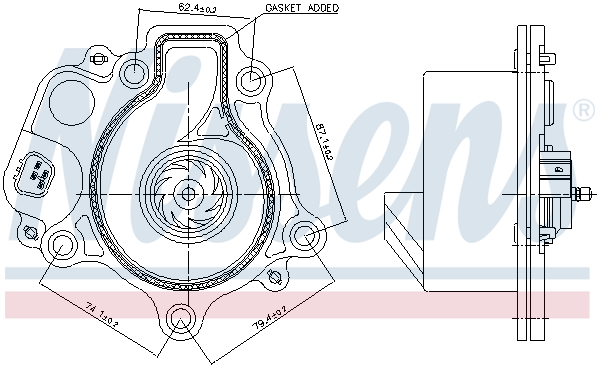 Nissens Waterpomp 831074