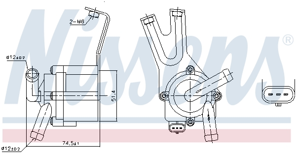 Nissens Waterpomp 831084