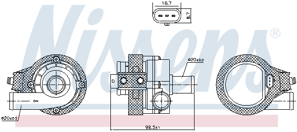 Nissens Turbolader pakking 831091
