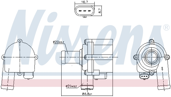 Turbolader Nissens 832172