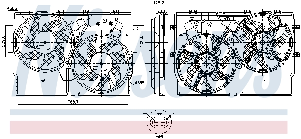 Ventilatorwiel-motorkoeling Nissens 850001