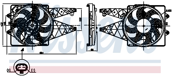Nissens Ventilatorwiel-motorkoeling 850008