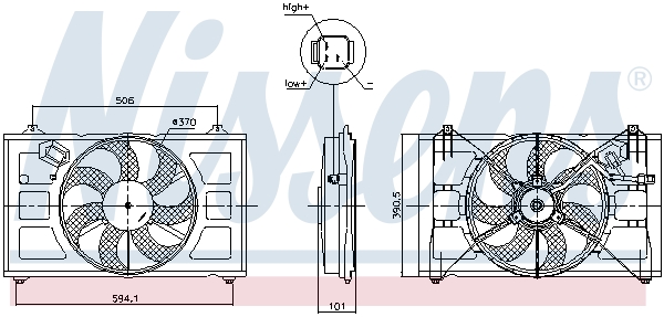 Ventilatorwiel-motorkoeling Nissens 850053