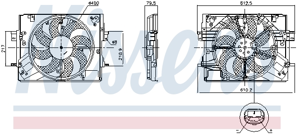 Ventilatorwiel-motorkoeling Nissens 850063