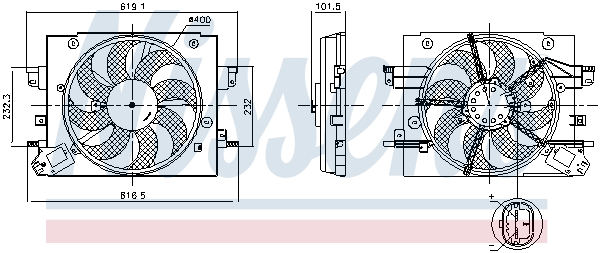 Ventilatorwiel-motorkoeling Nissens 850064