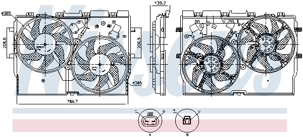 Ventilatorwiel-motorkoeling Nissens 850115