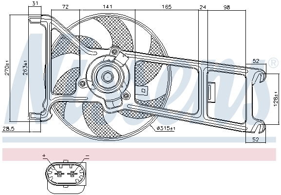 Nissens Ventilatorwiel-motorkoeling 85023