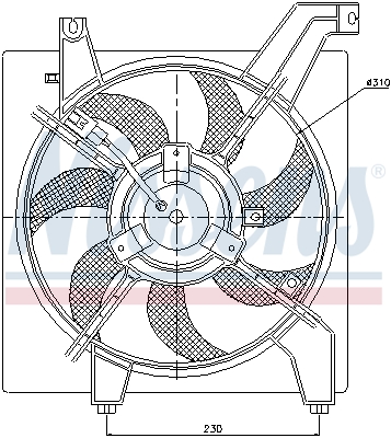 Nissens Ventilatorwiel-motorkoeling 85034
