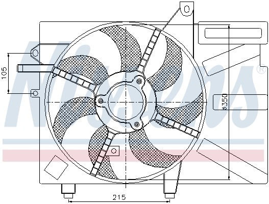 Nissens Ventilatorwiel-motorkoeling 85035