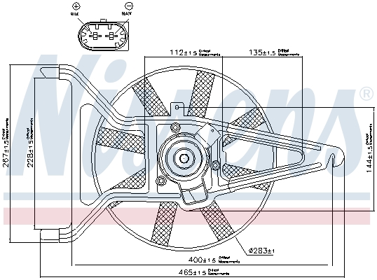 Nissens Ventilatorwiel-motorkoeling 85041