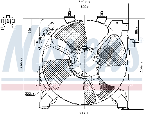 Nissens Ventilatorwiel-motorkoeling 85045