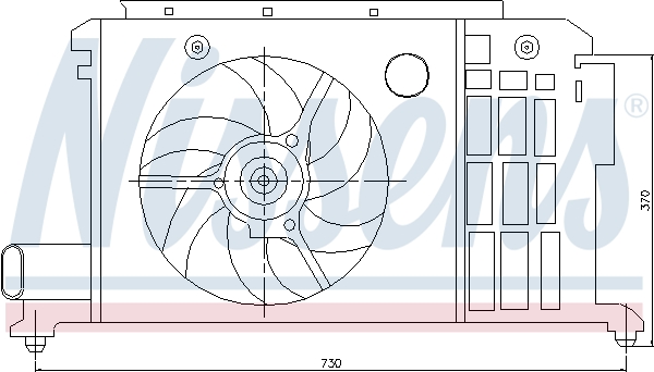 Ventilatorwiel-motorkoeling Nissens 85058