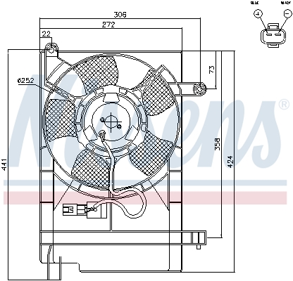 Nissens Ventilatorwiel-motorkoeling 85062