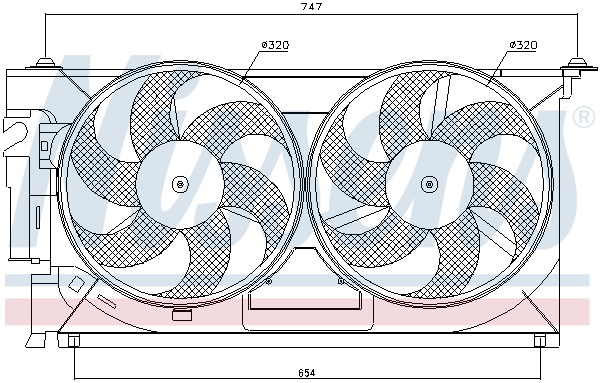 Nissens Ventilatorwiel-motorkoeling 85083