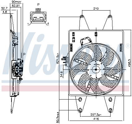Nissens Ventilatorwiel-motorkoeling 85126