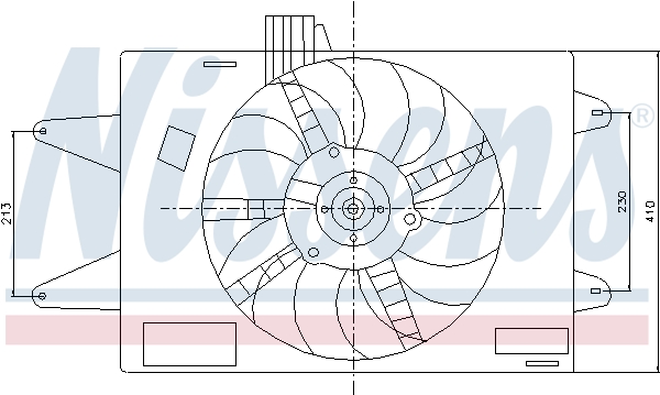 Ventilatorwiel-motorkoeling Nissens 85129