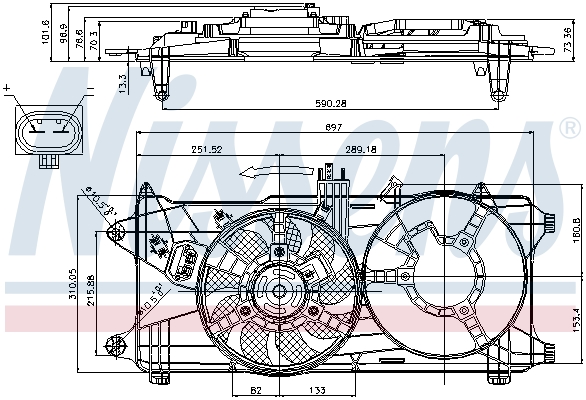 Nissens Ventilatorwiel-motorkoeling 85131