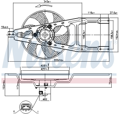 Nissens Ventilatorwiel-motorkoeling 85134