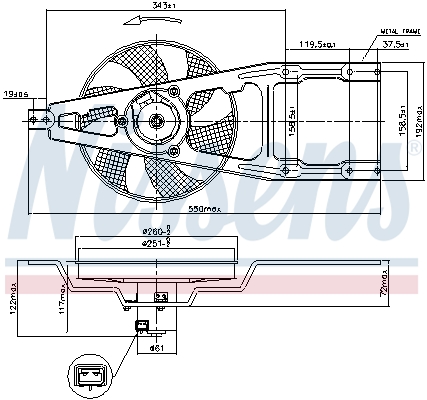 Nissens Ventilatorwiel-motorkoeling 85139