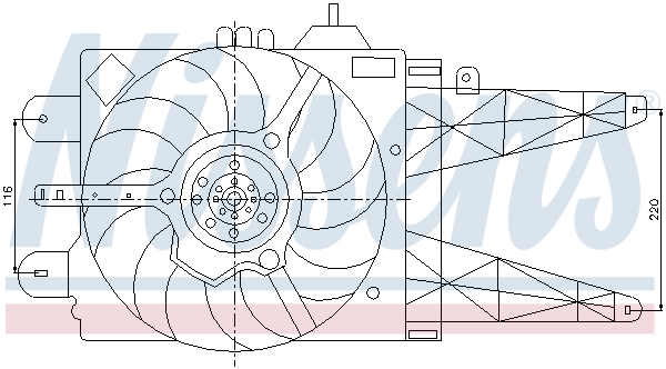 Nissens Ventilatorwiel-motorkoeling 85158