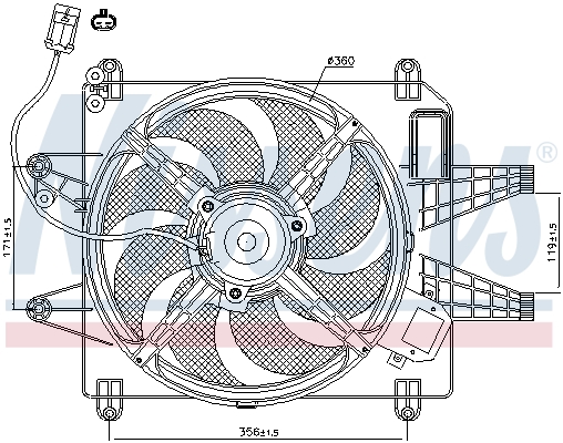 Nissens Ventilatorwiel-motorkoeling 85167