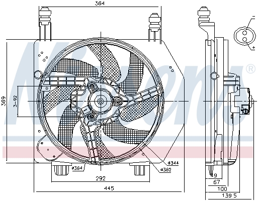 Nissens Ventilatorwiel-motorkoeling 85172