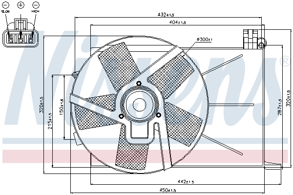 Nissens Ventilatorwiel-motorkoeling 85193