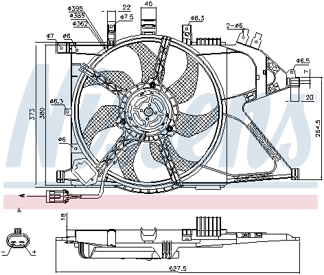 Nissens Ventilatorwiel-motorkoeling 85196