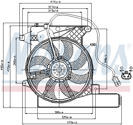 Ventilatorwiel-motorkoeling Nissens 85203