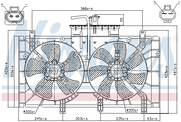Nissens Ventilatorwiel-motorkoeling 85221