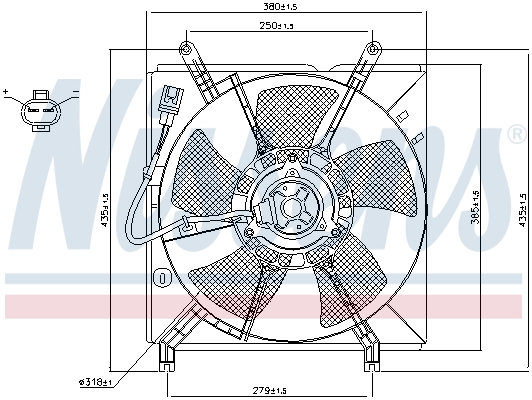 Nissens Ventilatorwiel-motorkoeling 85238
