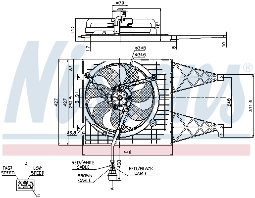 Nissens Ventilatorwiel-motorkoeling 85249