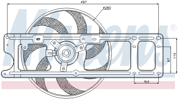 Nissens Ventilatorwiel-motorkoeling 85254