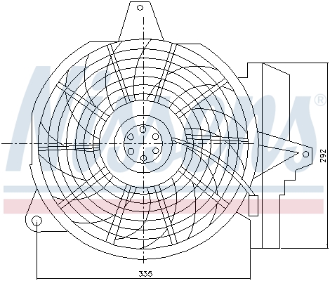 Ventilatorwiel-motorkoeling Nissens 85266