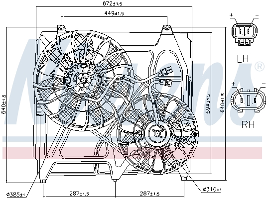 Nissens Ventilatorwiel-motorkoeling 85271