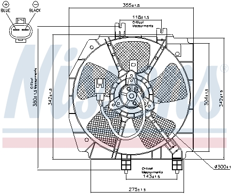 Ventilatorwiel-motorkoeling Nissens 85274