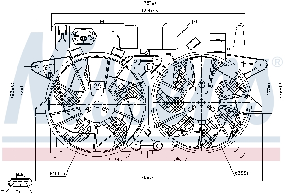 Nissens Ventilatorwiel-motorkoeling 85278