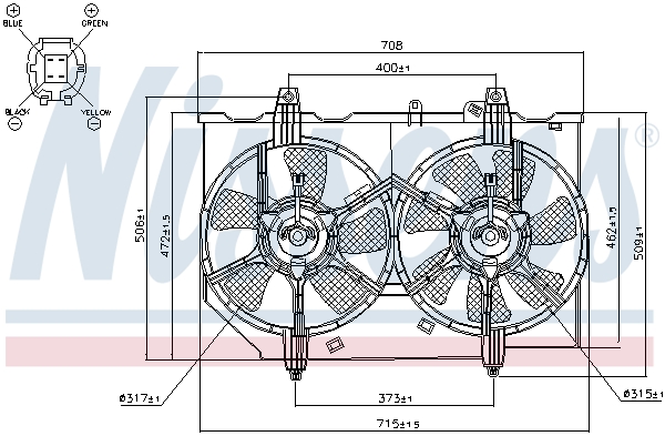 Nissens Ventilatorwiel-motorkoeling 85279