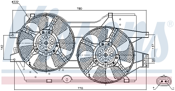Nissens Ventilatorwiel-motorkoeling 85288