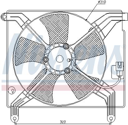 Ventilatorwiel-motorkoeling Nissens 85358