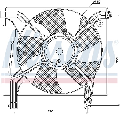 Ventilatorwiel-motorkoeling Nissens 85361